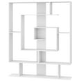 thumbnail image 1 of Costway 7-Tier Bookshelf Geometric Bookcase with 2 Anti-Tipping Kits Rustic Brown, 1 of 10