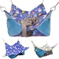 thumbnail image 2 of Pet Hamster Warm Double Layer Hanging Hammock Soft Nest House Cage Sleeping Bed, 2 of 8