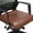Brown, variant on Yaheetech Swivel Mesh Office Chair with Leather Padded Seat and Armrests, Black