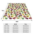 Noikeo Colorful Fruits Pattern Fleece Throw Blanket,Fleece Throw