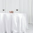 thumbnail image 6 of BalsaCircle 132 in White Satin Round Tablecloth Wedding Party Events Reception Catering Decorations Supplies, 6 of 8