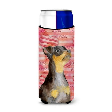 

Miniature Pinscher No. 2 Love Michelob Ultra Hugger for Slim Cans