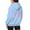 Sky Blue, variant on Hoodies for Women Zip Sweatshirts Women Petite Pullover Sweater Shirts Plain Hoodies Long Womens Shirt Hoodie Pullover Jackets Sheet Metal Neck Top Womens Long Athletic Purple L