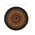 thumbnail image 6 of VHC Brands Heritage Farms Table Mat- Pot Holder- Woven Jute Trivet, 8" Round, 6 of 8