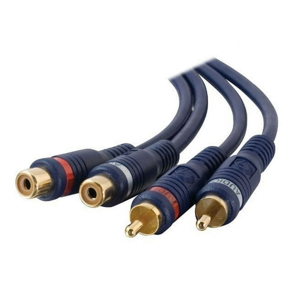 C2G Velocity 25ft Velocity RCA Stereo Audio Extension Cable - audio extension cable - 25 ft