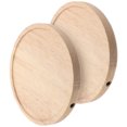 thumbnail image 6 of Monyance Floating Shelf Round Oak Floating Shelves for Wall Decor - Set of 2(5.91X5.91X0.71Inches), 6 of 11