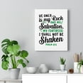thumbnail image 2 of Scripture Walls Psalm 62:6 Salvation My Fortress Bible Verse Canvas Christian Wall Art Ready to Hang Unframed, 2 of 16