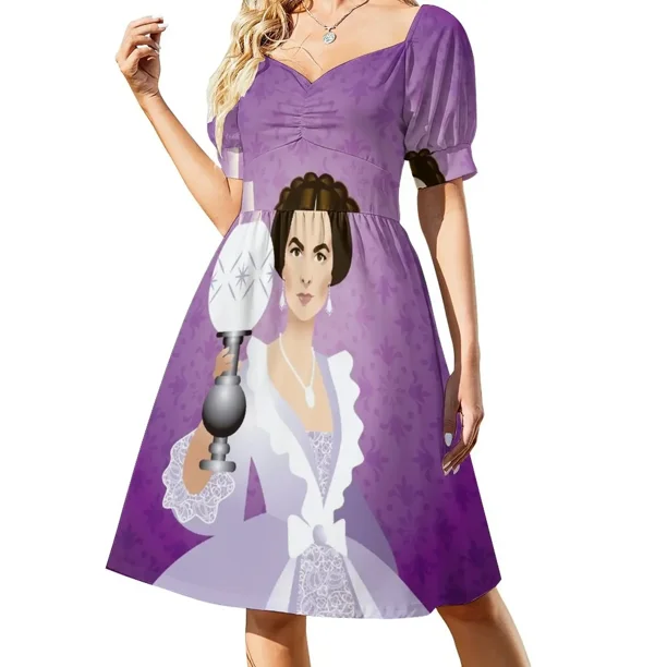 Vestido de manga corta La Heredera, ropa de mujer, vestido de verano para mujer, vestido de dama de honor para mujer