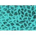 thumbnail image 1 of Ahgly Company Indoor Rectangle Abstract Turquoise Blue Modern Area Rugs, 7' x 9', 1 of 4