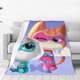 thumbnail image 1 of Manta de dibujos animados SuperKitties para niños y niñas, súper suave, acogedora y cálida, manta de felpa, mantas de franela ligeras y difusas para sofá, cama, viajes y regalos de campamento, 40 x, 1 of 8