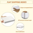 thumbnail image 3 of 13x10x2 inches Shipping Boxes Set of 25, White Corrugated Cardboard Box Literature Mailer, 3 of 6