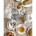 thumbnail image 4 of Happy Easter Kitchen Dish Towels for Drying Dishes Set of 3, Spring Rabbits Polka Dots Beige Burlap Waffle Weave Microfiber Hand Tea Bathroom Towels Quick Dry & Absorbent Towel 15.7x23.6, 4 of 7