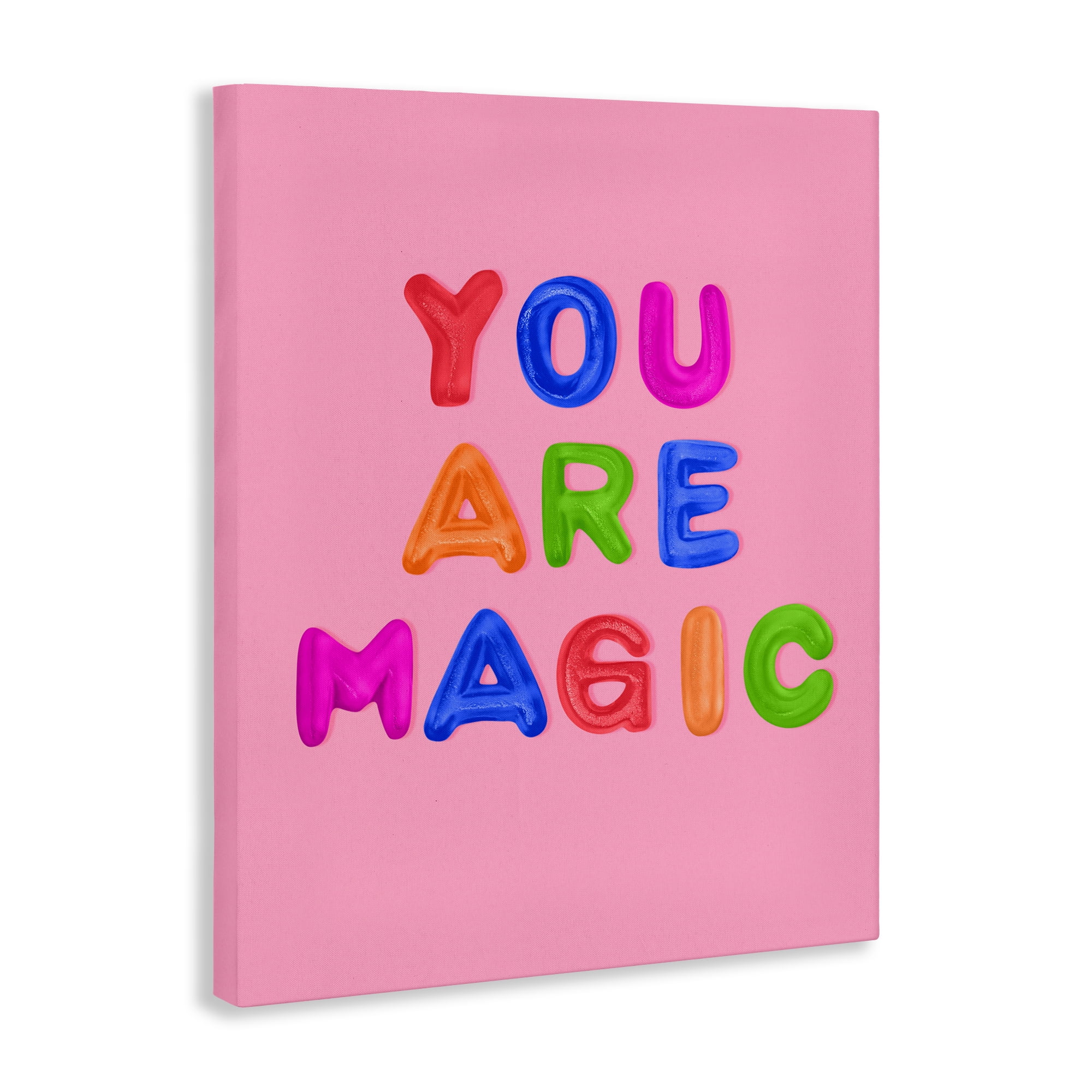 Stupell Industries You are Magic Gummies over Pink Canvas Wall Art, design by LISH Creative