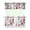 Floral, variant on Tropical Sunset Palm Tree Kitchen Curtains 3-Pack - Boho Coastal Tier & Valance Set with Rod Pocket (54x18" + 2x27.5x24") Beachy Semi-Sheer Window Treatments