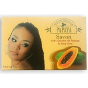 Organic Extract of Papaya Bar Soap - Cleansing, Softens, Clarifies Skin, Promotes Healthy Glow, 80g