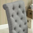 thumbnail image 6 of HQZX Classic Solid Wood Leg Dining Chair, Tufted Button Upholstered Chair Set of 2 for Dining Room,Gray, 6 of 9