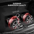 thumbnail image 3 of Pyle 10" Dual Subwoofer Box System - Slim Mount Truck & Car Audio Subwoofer Box - Rear Vented Design w/ Built-in Illuminating LED Lights, 2x500 Watts, 3 of 5