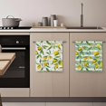 thumbnail image 5 of 2PCS Eucalyptus Leaf Sage Green Botanical Plants Hand Bath Towels,Waffle Weave Absorbent Kitchen Dish Towels Decorative Bathroom Towel for Bath Gym 16x24 inches, 5 of 7