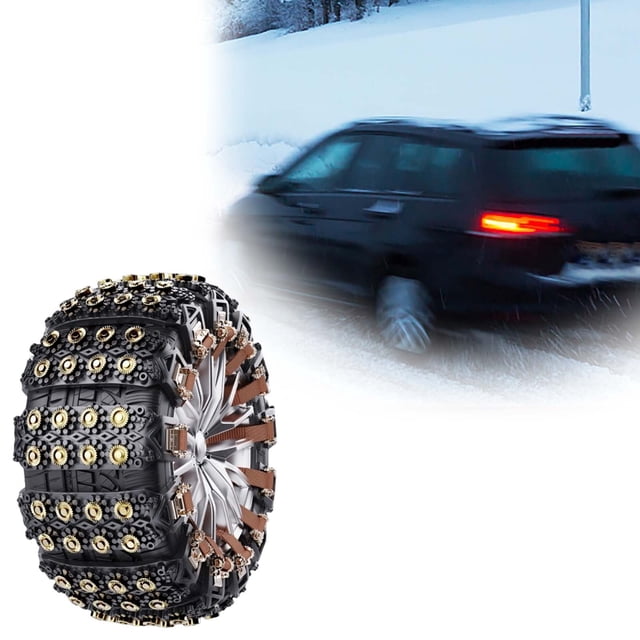 Winter Car Traction Straps for Enhanced Grip and Safe Driving on Roads