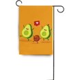 thumbnail image 6 of SKYSONIC Garden Flag Funny Avocado Family Double-Sided Printed House Sports Flag-12x18(in)-Polyester Decorative Flags for Courtyard Garden Flowerpot, 6 of 6