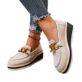 thumbnail image 5 of Willtoo Orthopedics Womens Wedge Platform Loafers Slip On Faux Suede Casual Shoes Round Toe Comfort Moccasins Fashion Walking Shoes, 5 of 5