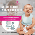 thumbnail image 2 of Juego Plato,vaso Y Cubiertos De Silicon Bebe Niño/niña Xtellar verde, 2 of 3