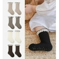 thumbnail image 2 of Baby Girls Socks Toddlers Ruffle Socks Girl's Frilly Dress Socks Baby Summer Mesh Socks Solid Crew Socks, 2 of 7