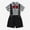 Black, variant on naisibaby Toddler Boys Short Sleeve Strap Shorts Suit, Kids Gentleman Bow Shirt Shorts Photography Performance Set Black 4 T