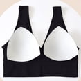 thumbnail image 5 of Plus Size Sports Bra for Women, Medium Support Wire-Free Workout Bra with Removable Padded, Seamless Yoga Bra for Large Bust,Black,44, 5 of 6
