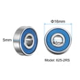 thumbnail image 2 of 10pcs 625-2RS Miniature Deep Groove Ball Bearings 5x16x5mm Rubber Sealed Bearings, (ABEC 3), 2 of 6