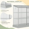 thumbnail image 4 of Outsunny 2 Tier Aluminum Cold Frame Greenhouse with Openable Top, 4 of 10