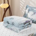 thumbnail image 5 of Erosebridal Jellyfish Marine Zipper Full Size Comforter Sets with Fitted Sheet and 2 Pillowcases,Lavender Tentacle Coral Dolphin Ocean Zipper Bedding Set For Boys,Reversible,4-Piece, 5 of 7