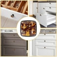 thumbnail image 4 of 4 Pcs Cabinet Handle Drawer Pulls Fox Knobs with Screws Square Furniture Office Cabinet Knob Decoration, 4 of 5