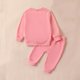 thumbnail image 5 of Odeerbi 3M-2 Años Niñas San Valentín Conjuntos Amor Imprimir Algodón Crewneck Sudaderas Pantalones de Chándal de Cintura Elástica Suelta Sudaderas Dos Piezas Set, 5 of 6