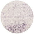 thumbnail image 2 of SAFAVIEH Passion Madrid Damask Area Rug, Lavender/Ivory, 4' x 4' Square, 2 of 5