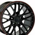 thumbnail image 5 of New 18 Inch Aluminum Wheel for 97-13 Chevrolet Corvette Black Redline Line Rim, 5 of 6