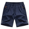thumbnail image 4 of Pantalones cortos de talla grande para hombre, pantalones deportivos finos de verano para correr, pantalones holgados, pantalones de pijama casuales, pantalones de playa, 4 of 4