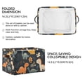 thumbnail image 2 of Yayeee Canvas Storage Basket with Handles for Shelves Fabric Bins Closet Organizer, Cartoon Dinosaur, 2 of 8