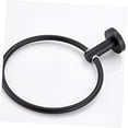 thumbnail image 2 of Wall-Mounted Towel Ring Bath Towel Ring Towel Hanging Rings Bathroom Towel Ring Towel Hooks for Bathrooms Hand Towel Holder Black Towel Hook Decorative Hooks Stainless Steel Metal, 2 of 5