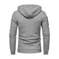 thumbnail image 5 of Rrunsv Men's Full Zip Up Hoodie Sweatshirt Long Sleeve Hooded Coat Outwear(Light Gray,2XL), 5 of 5