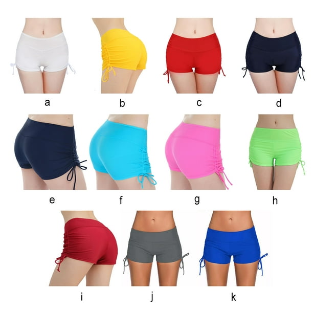 Swimsuit Shorts Slim Swim Briefs Fast Drying Skin Friendly Sweat Absorption  Lightweight Square Leg Suit Good Fit for Girls Yellow XL 