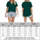thumbnail image 2 of Camiseta holgada para mujer Camiseta informal con cuello en V que combina con todo Poliéster ligero para mujer FLhrweasw Para estrenar, 2 of 7