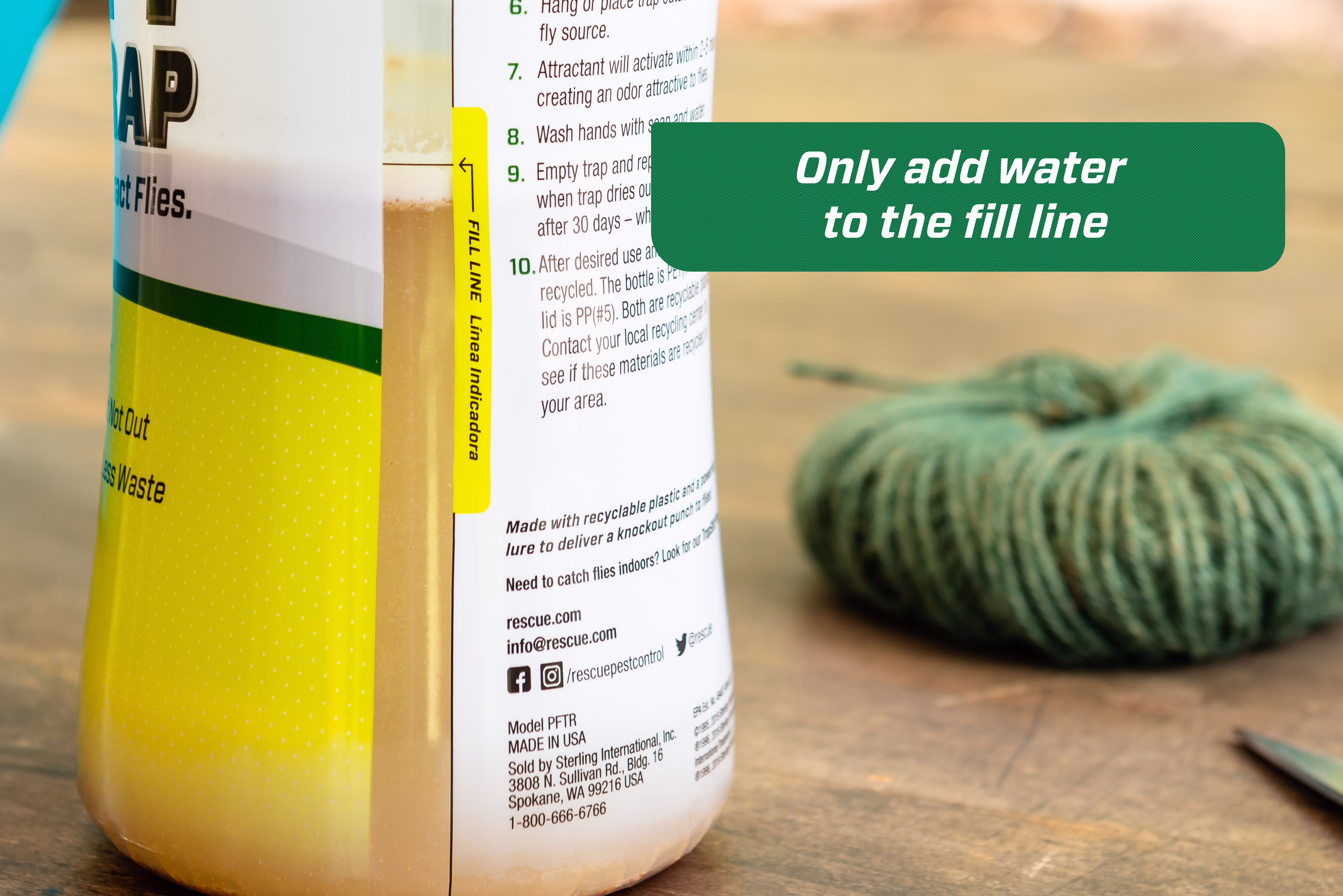 thumbnail image 5 of RESCUE! POP! Fly Trap Bait Refill, Outdoor Use, Water Souble Powder, 1 Pack, 5 of 5