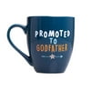 Pearhead Promoted to Godfather Mug, Best Godfather Gifts, Blue