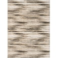 thumbnail image 2 of Well Woven Sevvina Ivory & Brown Zig-Zag Stripes Distressed Area Rug 7'10" x 9'10", 2 of 7