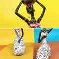 thumbnail image 3 of White Resin African Sculpture Candlestick Candleholder for Home Decor, 3 of 5
