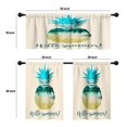 thumbnail image 4 of LALILO Kitchen Curtains and Valances Set of 3 36" Tropical Window Treatment Tiers for Window Decor, 4 of 5