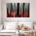 thumbnail image 2 of Elephant Stock Red Wood Wall Art - Horizontal Multi Panel Canvas - Living Room Wall Decor - Nature Multi Panel - Pink And Red Decor By Gilbert Claes - 50" x 32", 2 of 4