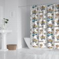 thumbnail image 2 of White Highland Cow Blue Truck Pattern Shower Curtain 72"x84" ,Bathroom Decorative Shower Curtains Set with 12 Hooks,Modern Waterproof Washable Shower Curtain, 2 of 6