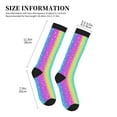 thumbnail image 2 of Lsque Rainbow Scales2 Pattern Sport Compression Socks for Men & Women 15-20 mmHg Knee High Nurse Pregnant Running Medical and Travel Athletic, 2 of 6